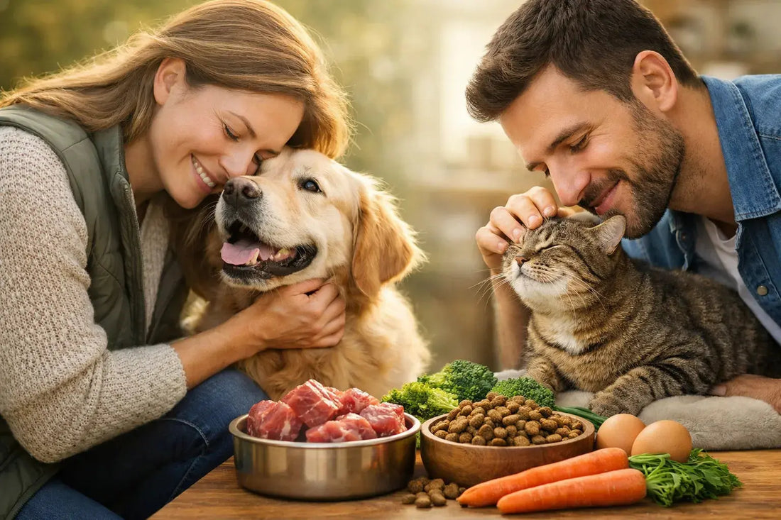 Vertrauensvolle Beziehung zwischen Mensch und Tier bei hochwertigem Tierbedarf