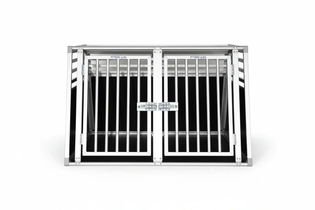 Hundetransportbox fürs Auto – Doppelbox | Höhe 58 cm | Schmidt Fahrzeugbau iljoke