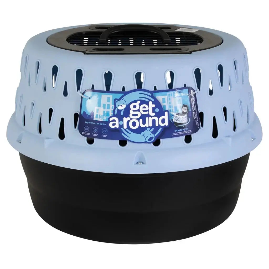 Petmate Get-A-Round Katzenkennel – Transportbox in Blau iljoke