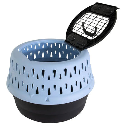 Petmate Get-A-Round Katzenkennel – Transportbox in Blau iljoke
