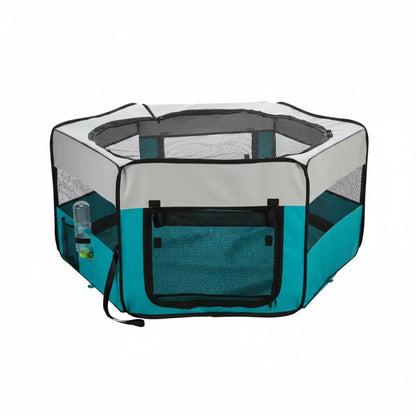 Freilauf m. Netz/Boden, Polyester, ø 150 × 65 cm, türkis/hell iljoke