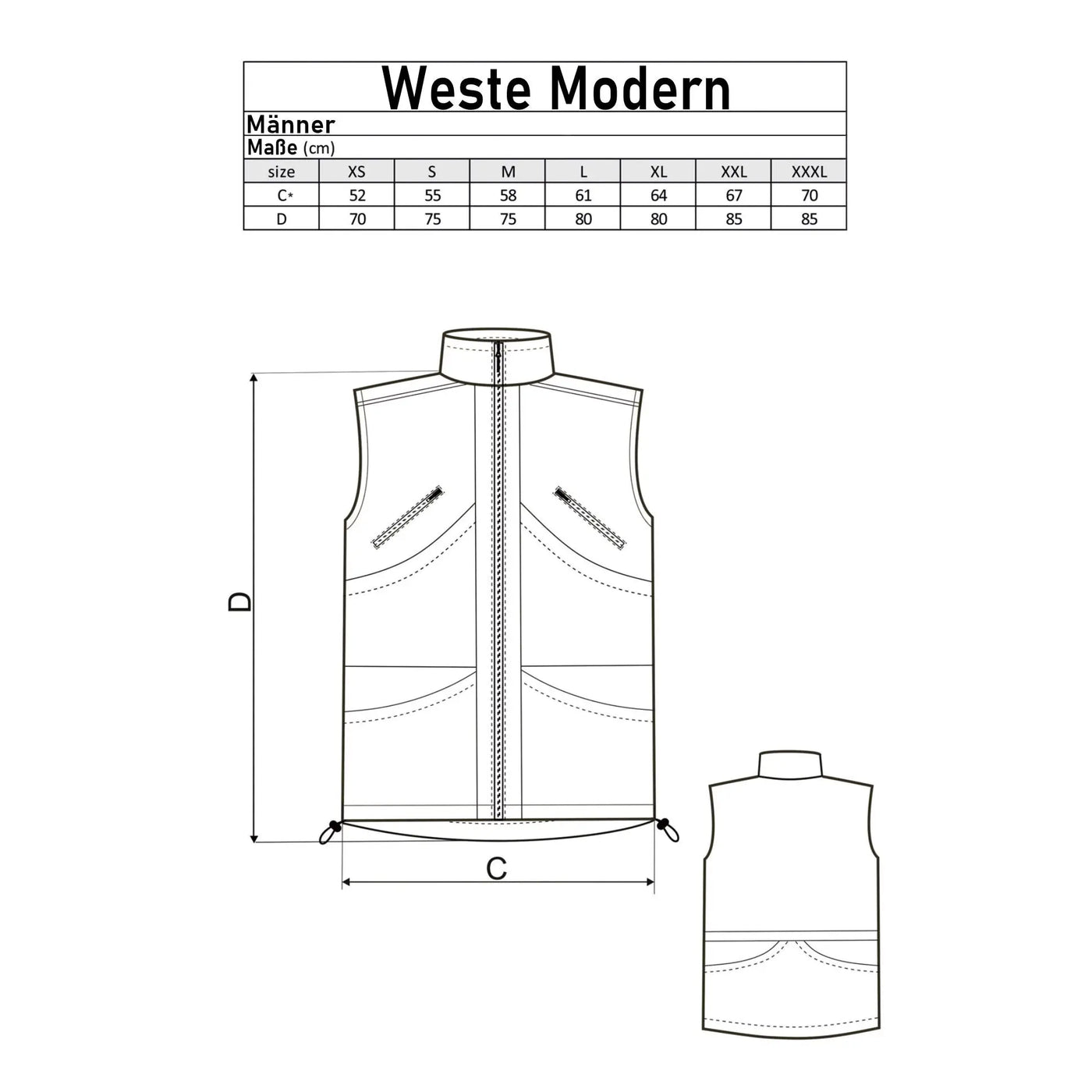 Weste Modern Männer Florian
