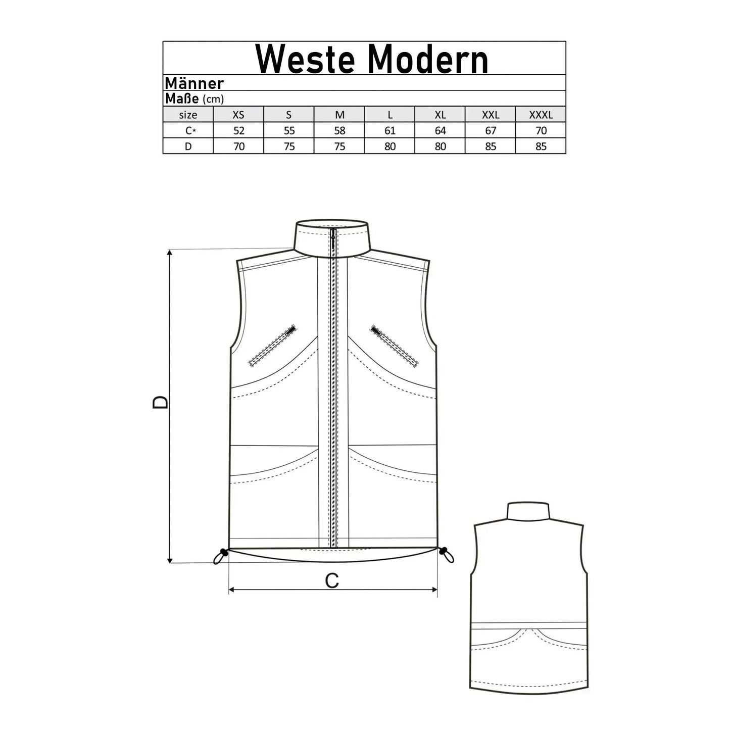 Weste Modern Männer Florian