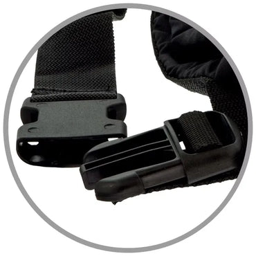 Detailaufnahme des robusten Klickverschlusses am GAPPAY Leckerlibeutel – sicherer, verstellbarer Verschluss für Hundetraining, Hundesport, Agility und den täglichen Einsatz.