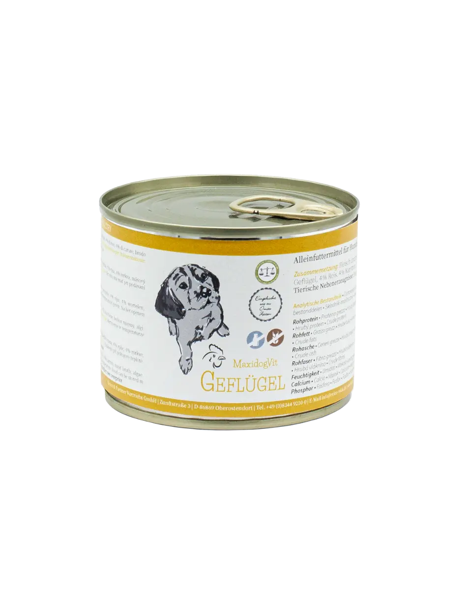 Reico MaxiDogVit Geflügel - Hochwertige Tiernahrung für Ihren Hund Florian